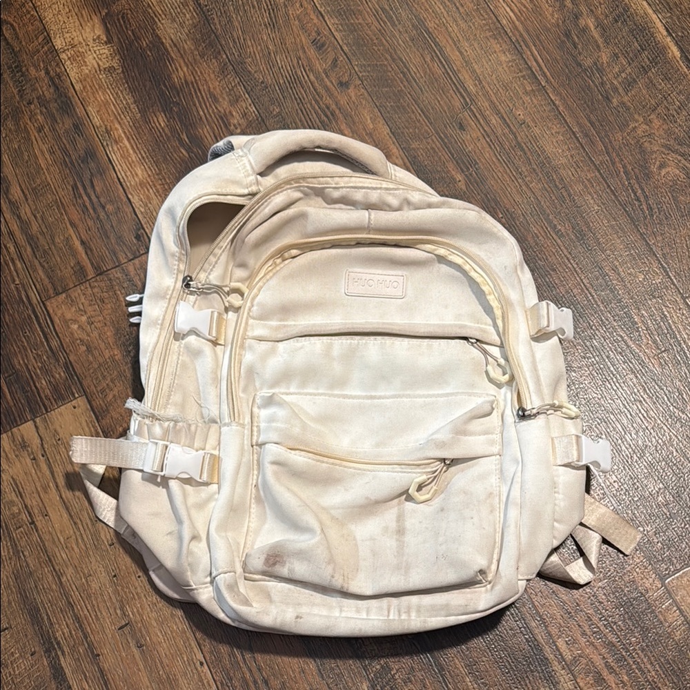 Chic Cream Backpack for Kids
